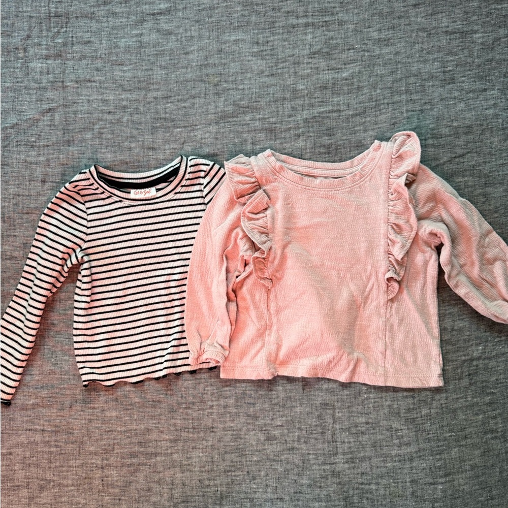 Toddler girl long sleeve shirts, Cat & Jack 2T